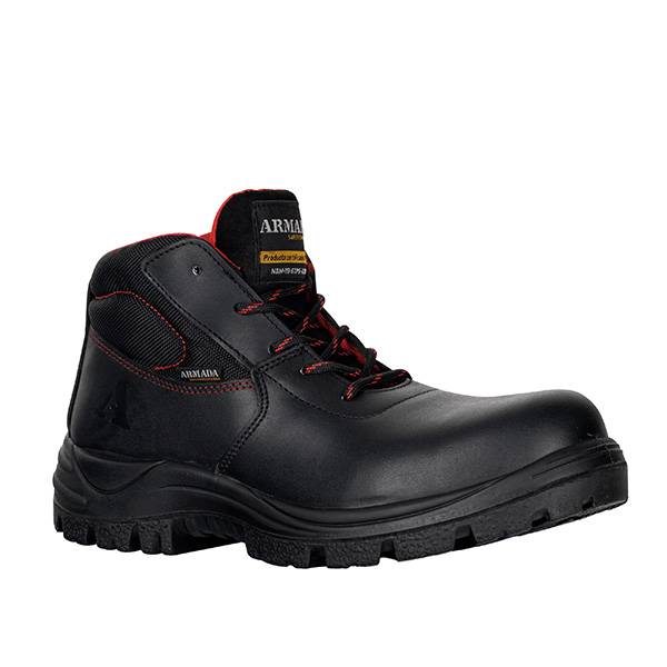 Bota Armada 5012 | Piel-Napa | Suela Arnedo Monodensidad | Policarbonato | Color: Negro