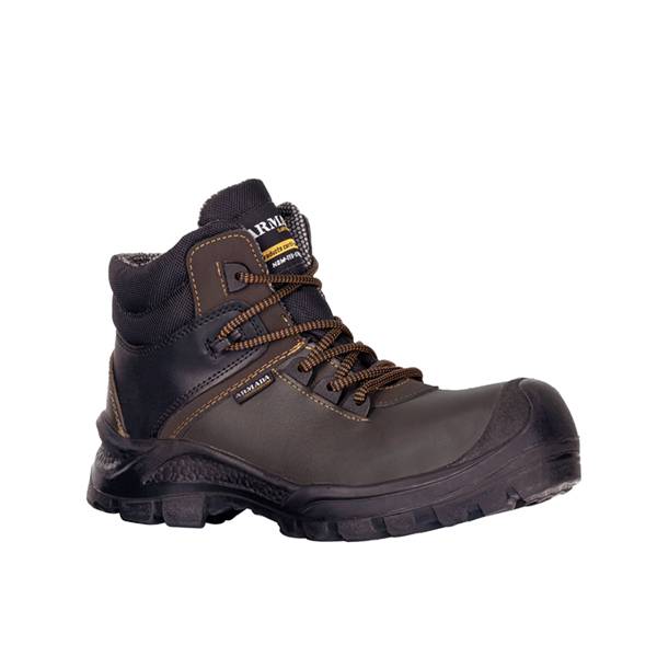 Bota Armada 5047 | Piel Napa | Suela Pu Negro | Dielectrico | Color: Café