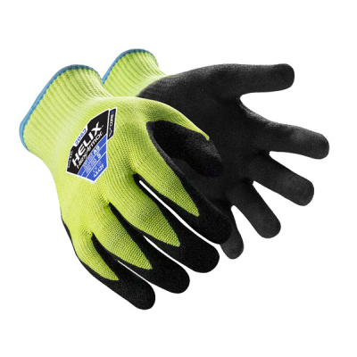 Guante Helix 2062 | Hppe/Acero/Vidrio, 13-Ga | Nitrilo Arenado | Corte-A9, Abr-5, Pun-5 | Calor 2