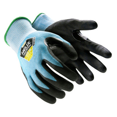Guante Helix Core 3022 | Hppe/Acero/Vidrio/Pol, 15-Ga | Nitrilo Microespumado, Reforzado | Corte-A5, Abr-6, Pun-4 | Calor 1