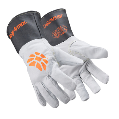 Guante Hexarmor Chrome Slt | Piel De Cabra, Puño Extendido | Forro Aramida-360° | Corte-A4, Abr-4, Pun-4 | Arco 4 | Calor 2