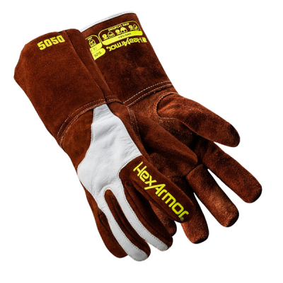 Guante Heatarmor 5050 | Carnaza De Res, Refuerzos Piel De Cabra | Forro Aramida-360° | Corte-A6, Abr-6, Pun-4 | Calor 2