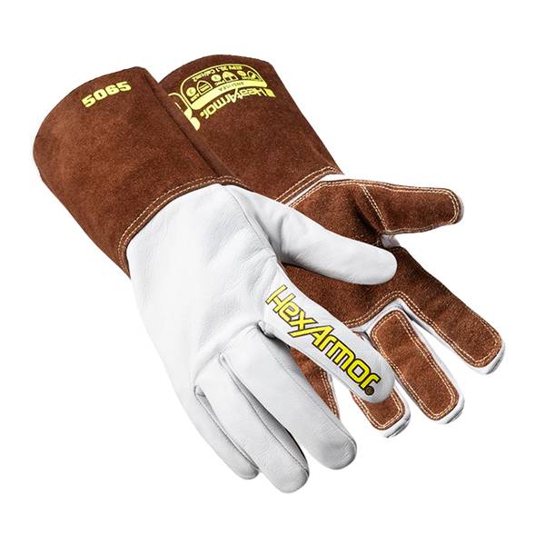 Guante Heatarmor 5065 | Piel De Cabra 360°, Palma Y Puño Carnaza De Res | Forro Aramida-360° | Corte-A7, Abr-5, Pun-5 | Arco 3 | Calor 4
