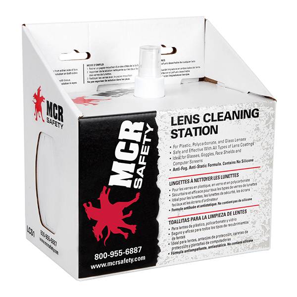 Estacion De Limpieza De Lentes Mcr, Liquido 8-Oz, 600-Toallitas