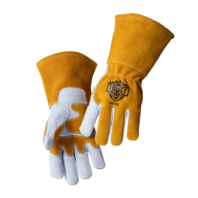 Guante Trust 1010 | Soldadura Mig | Piel/Carnza Premium De Res | Reforzado 