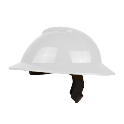 Casco Libus Milenium Ala-Ancha| Suspension Textil 6-Pts | Ajuste-Matraca | Color: Blanco
