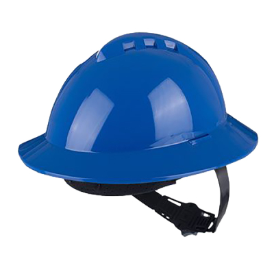 Casco Libus Milenium Ala-Ancha| Suspension Textil 6-Pts | Ajuste-Matraca | Color: Azul