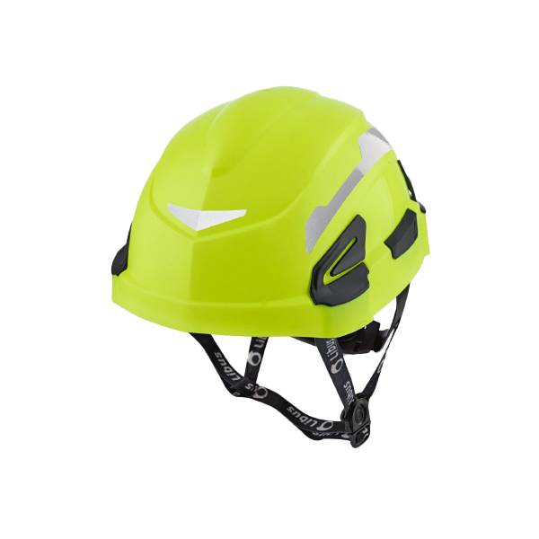 Casco Libus Andes Para Trabajos En Alturas | Suspension Textil 6-Pts | Ajuste-Matraca | Color: Amarillo Fluo