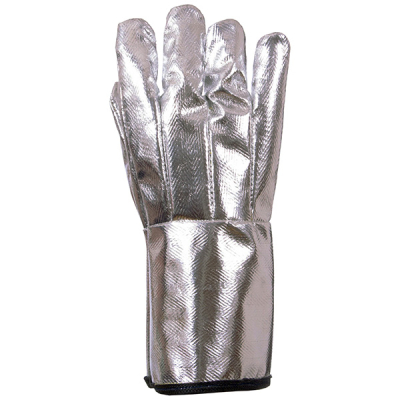 Guante De Kevlar/Carbon Aluminizado | Forro-Nomex | 35-Cm