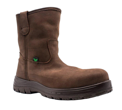 Bota Vanvien Wellington | Piel-Encerada | Policarbonato | Pu/Hule | Cafe