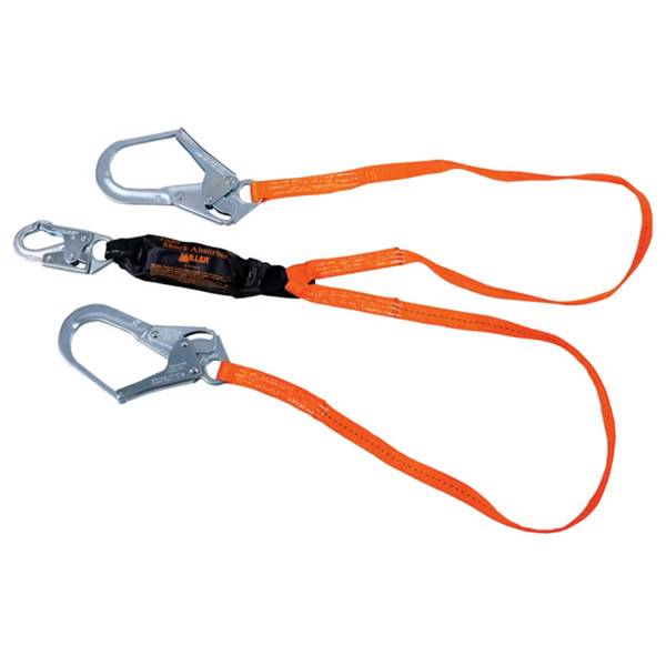 Linea De Vida De 2-Piernas Titan-Ii | Amortiguador De Paquete | Ganchos Rebar | 6-Ft