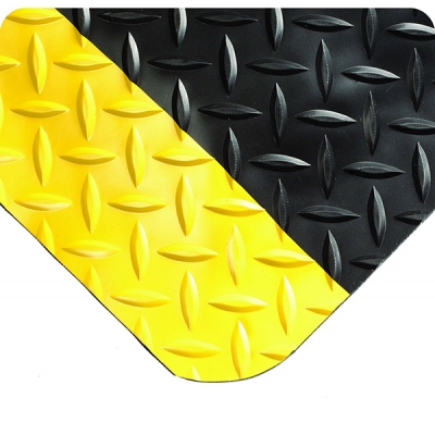 Tapete Diamond-plate Select 495 | 9/16-in | 2x75-ft | Negro/amarillo